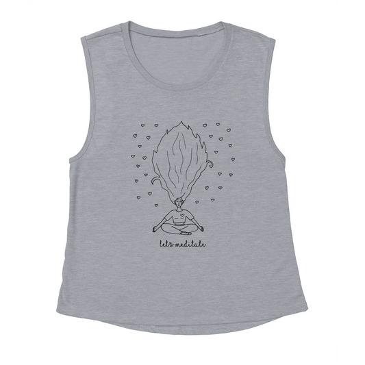 Let's Meditate Womens Tank Top